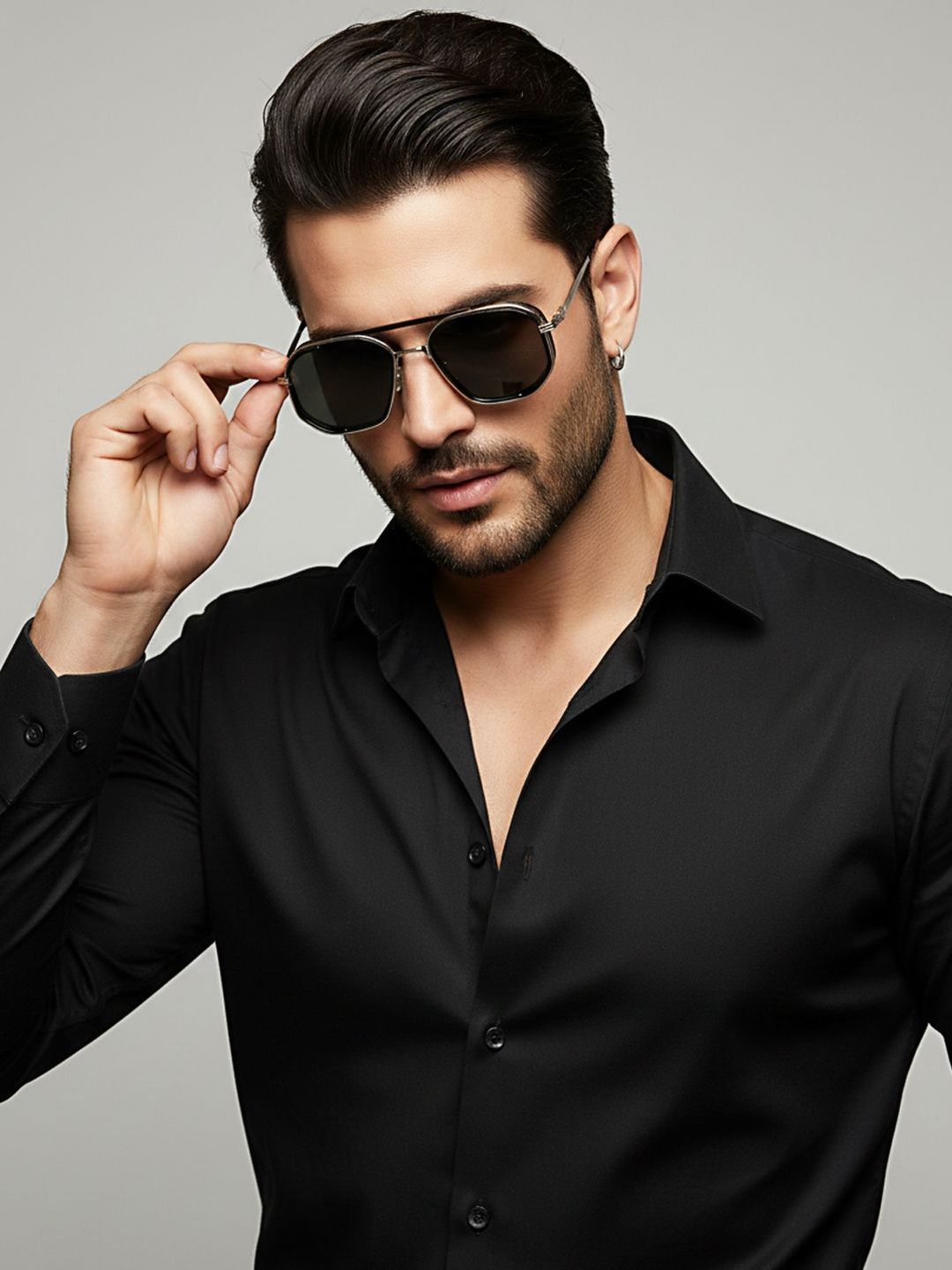 SZN Unisex Black Lens & Silver-Toned Other Sunglasses with-image-44
