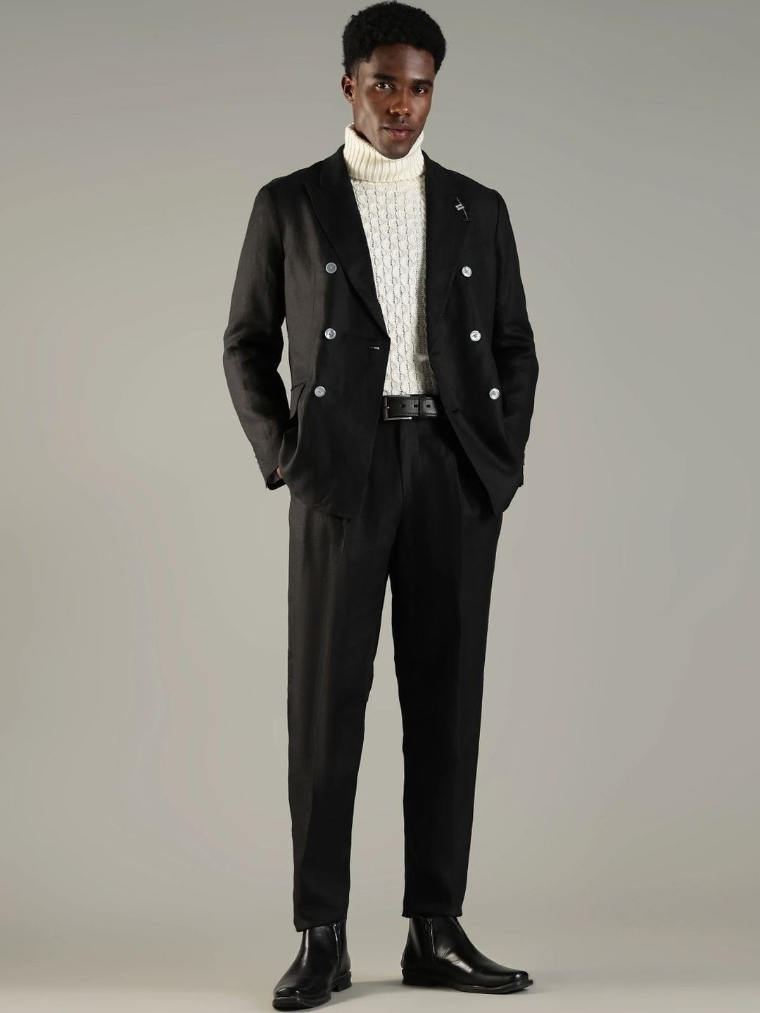 Tommy Hilfiger Men Tapered Fit Pleated Trousers-picture-17
