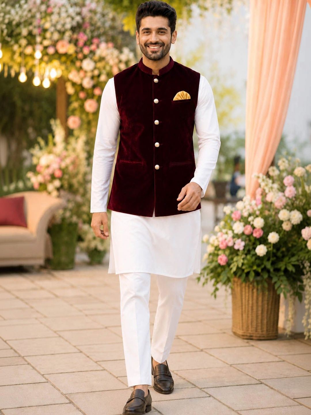 House of Pataudi Velvet Nehru Jackets-picture-13