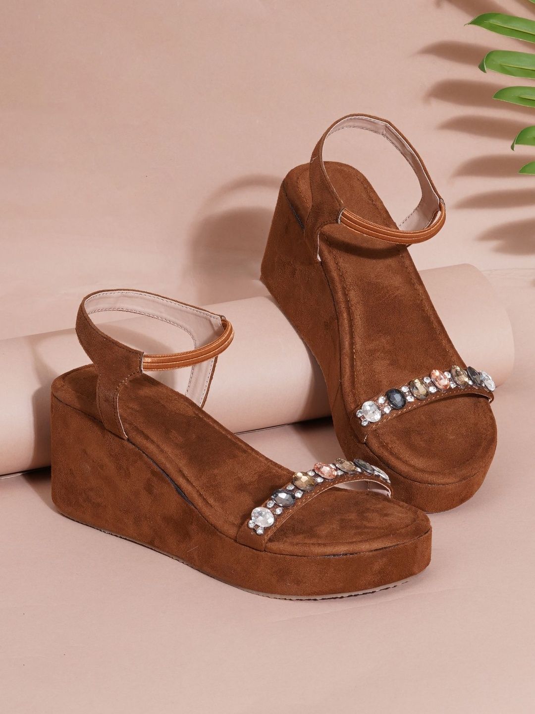 Try Me Suede Party Wedge Sandals-picture-24