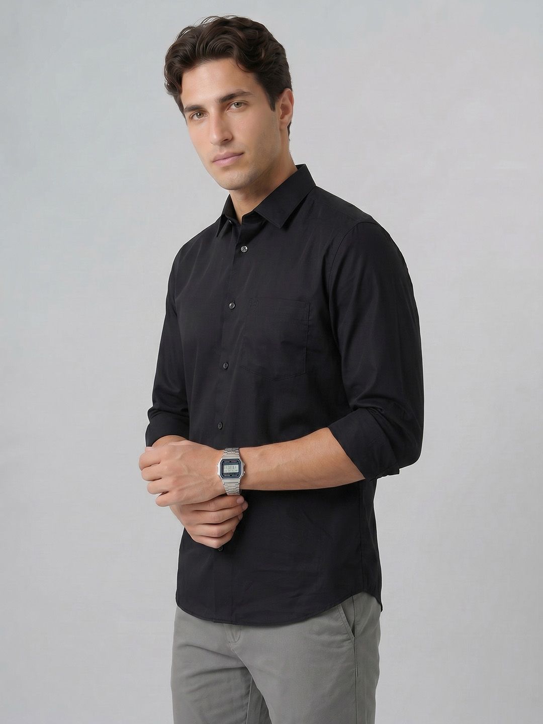 Indian Terrain Slim Fit Pure Cotton Casual Shirt-picture-25