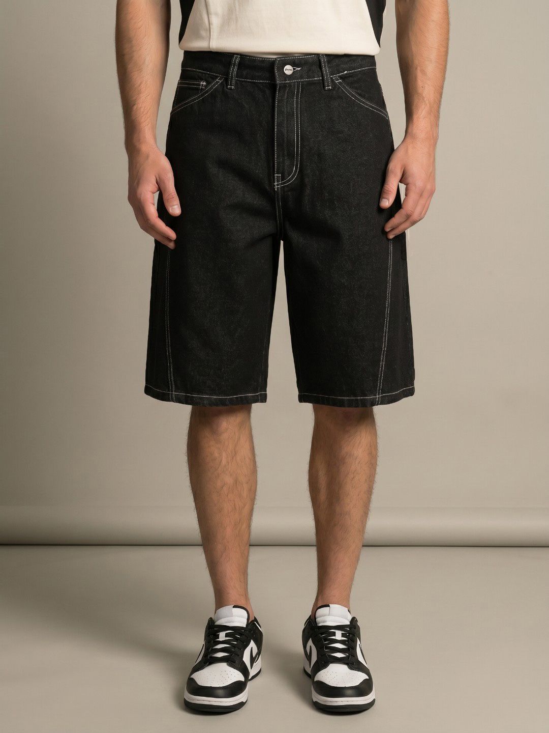 glitchez Men Pure Cotton Denim Jorts-picture-21
