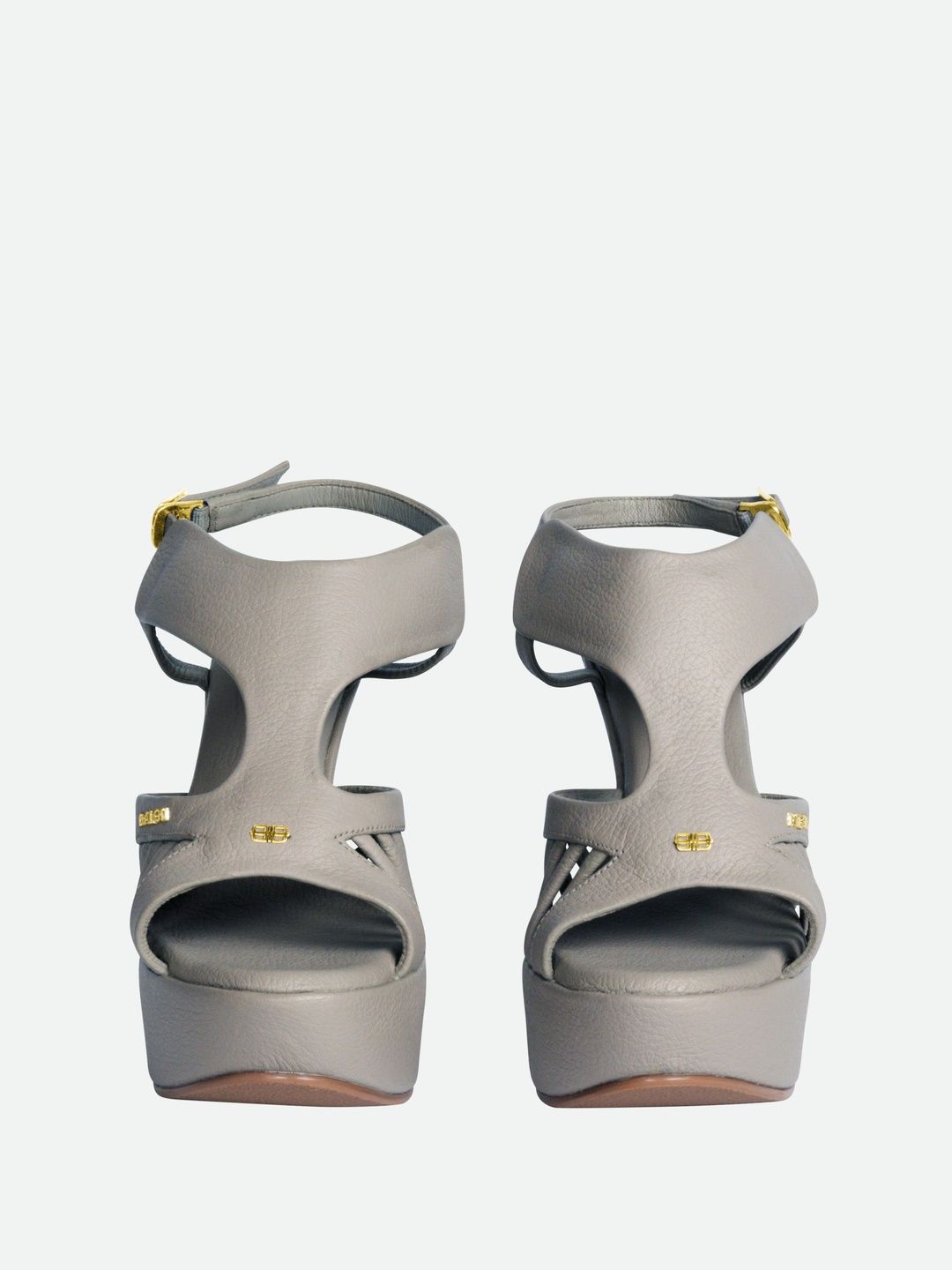 Dalon Leather Party Stiletto Sandals with Buckles-image-44
