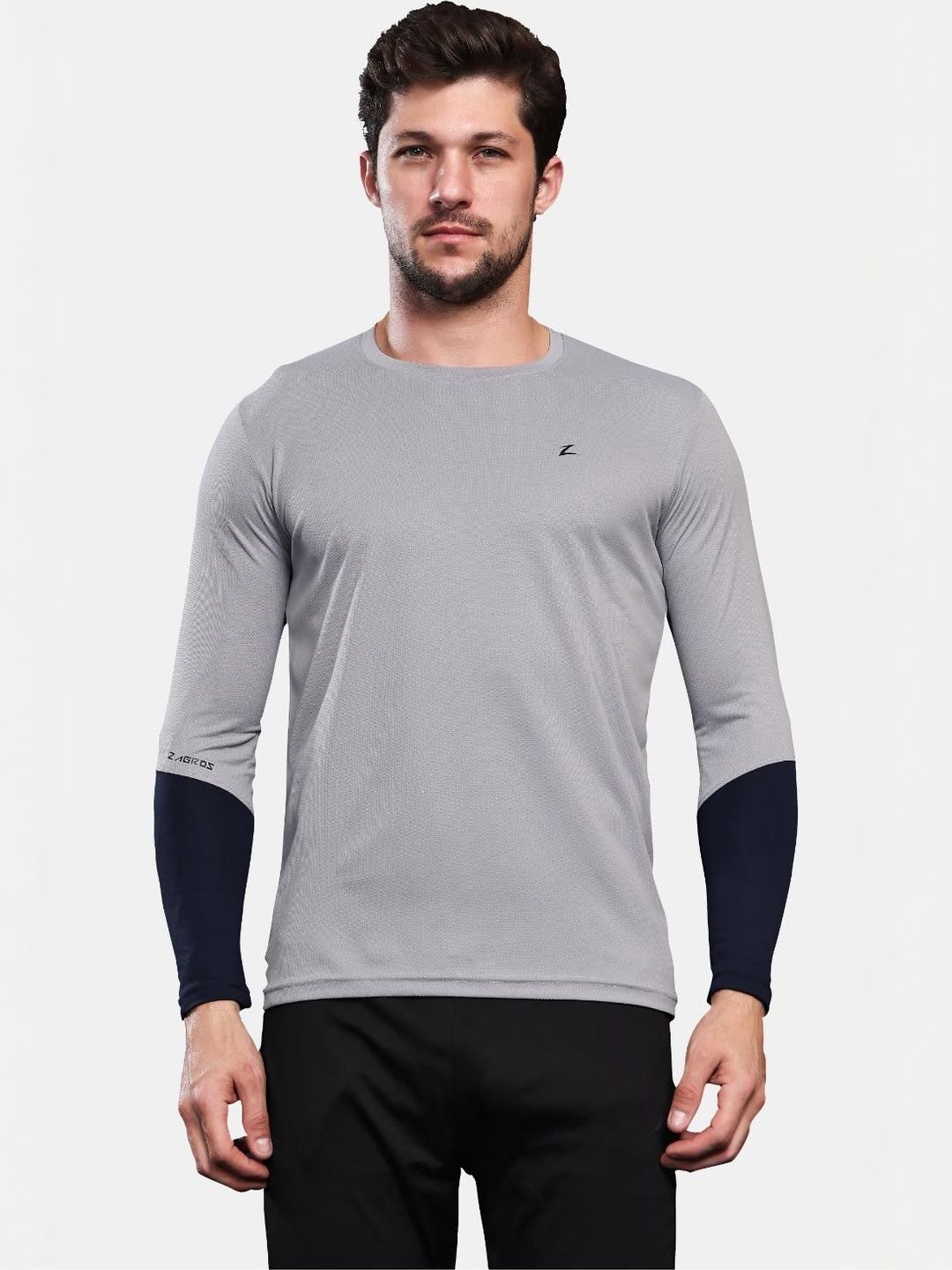 Z Zagros Men Colourblocked T-shirt-picture-15