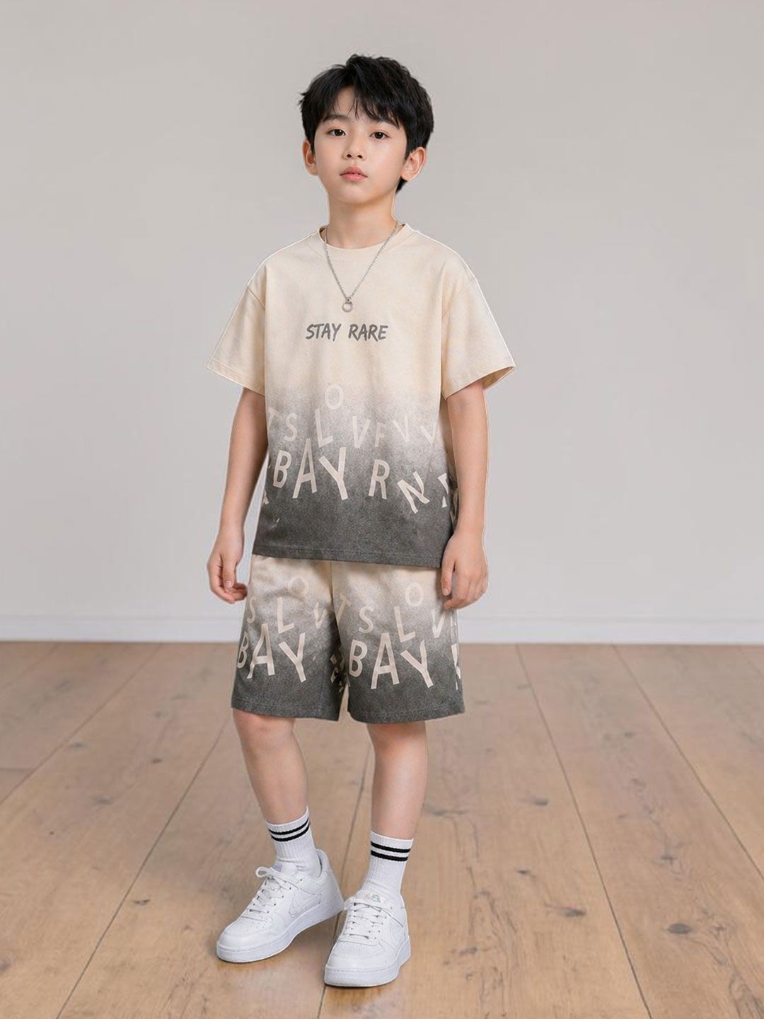 BAESD Boys Printed T-shirt with Shorts-image-42