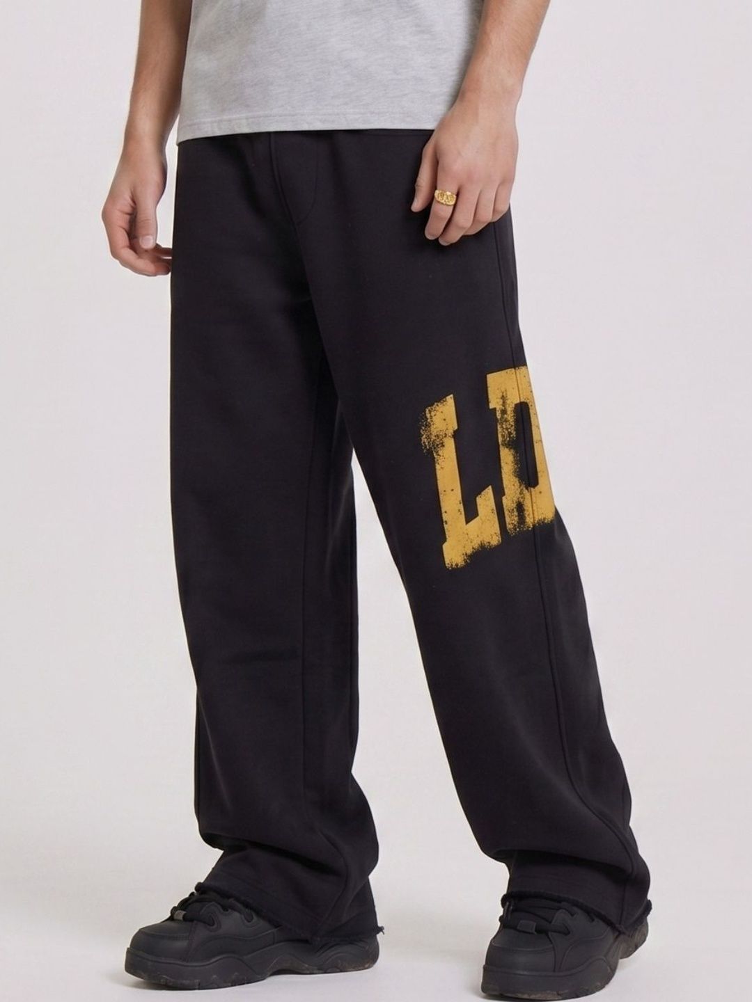 Dopestar Men Baggy Typography Joggers-picture-40