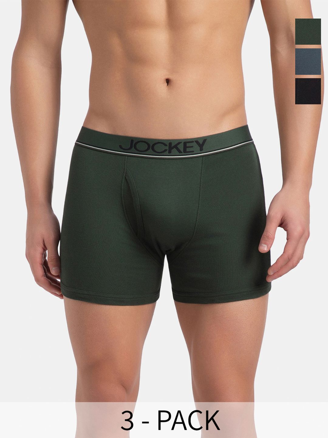 Jockey Pack of 3 Super Combed Cotton Rib Boxer Brief with Ultrasoft Waistband-8009-image-12