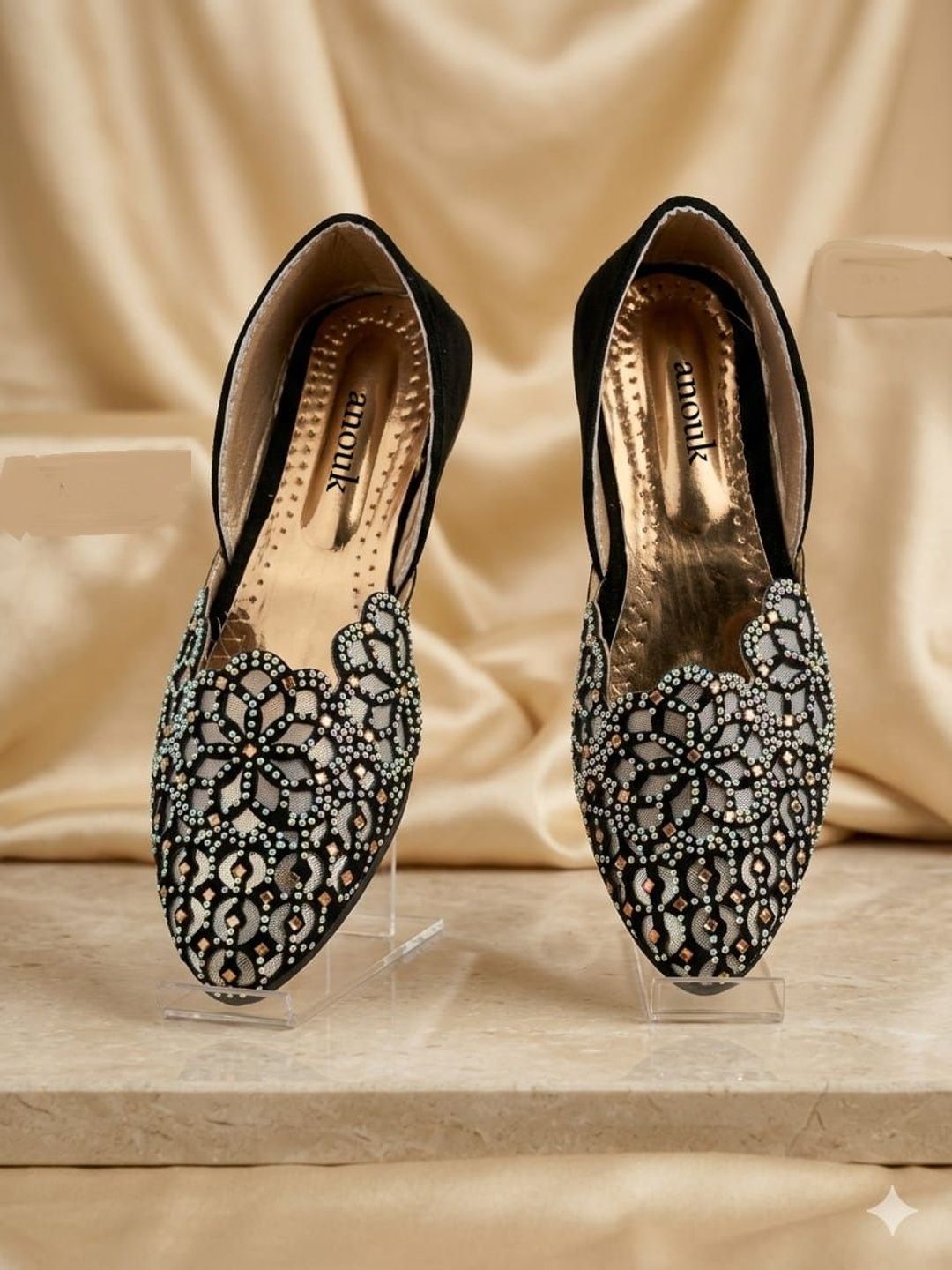 Anouk Women Embellished Mojaris Flats-picture-15