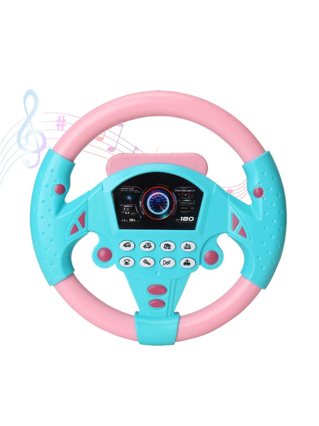 TOYSHINE Blue & Pink Steering Wheel Musical Toys-image-4