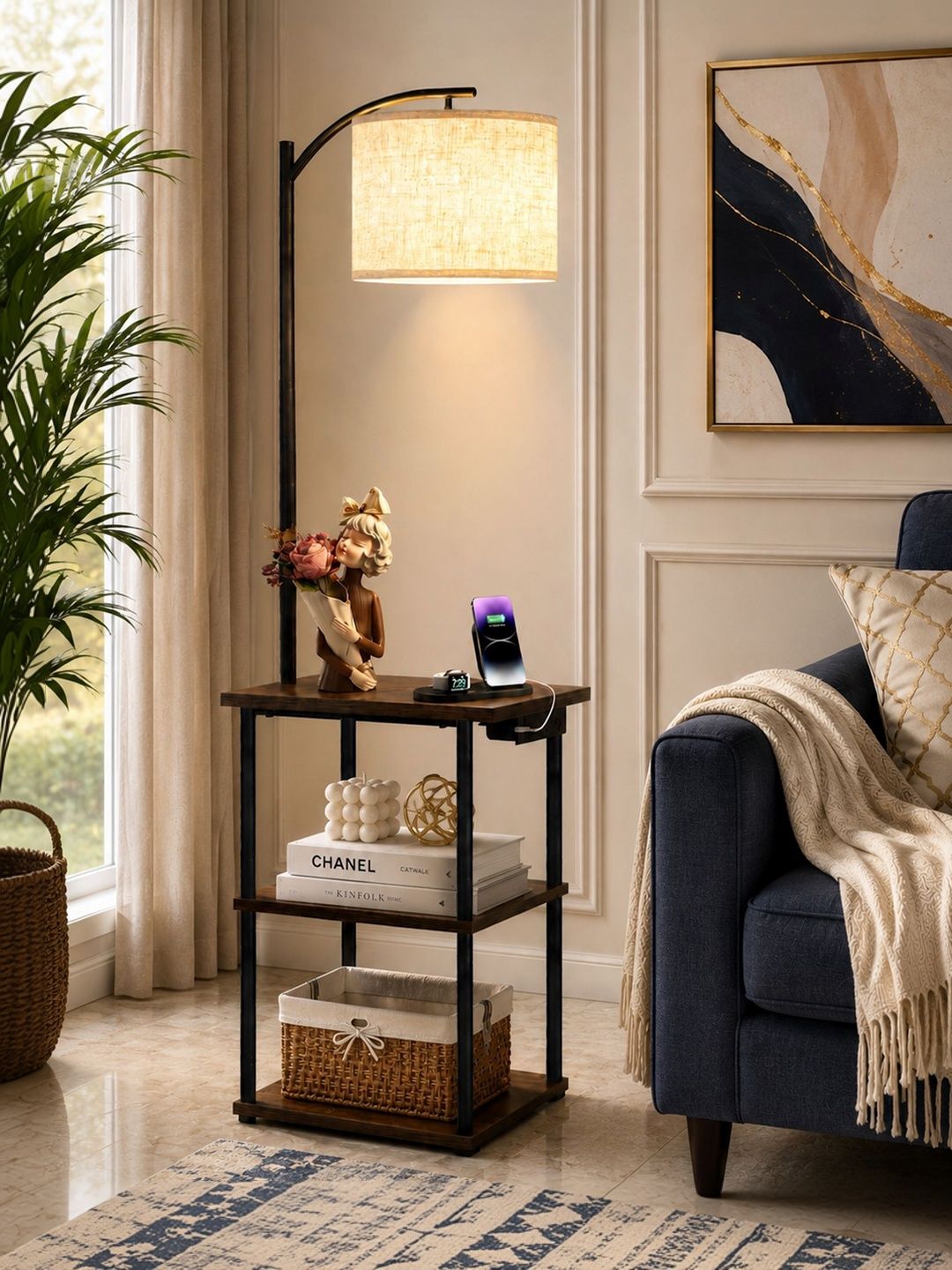 Glowhere Black Metal Cylinder Floor Lamps-picture-20