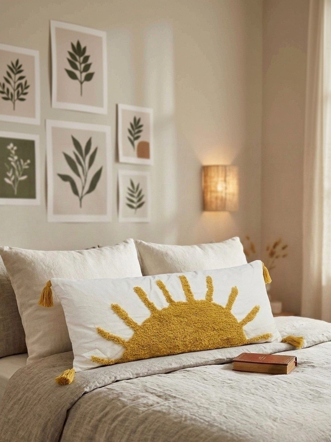 Myntra Elegant Homes Multicoloured Rectangle Cushion Covers-picture-32