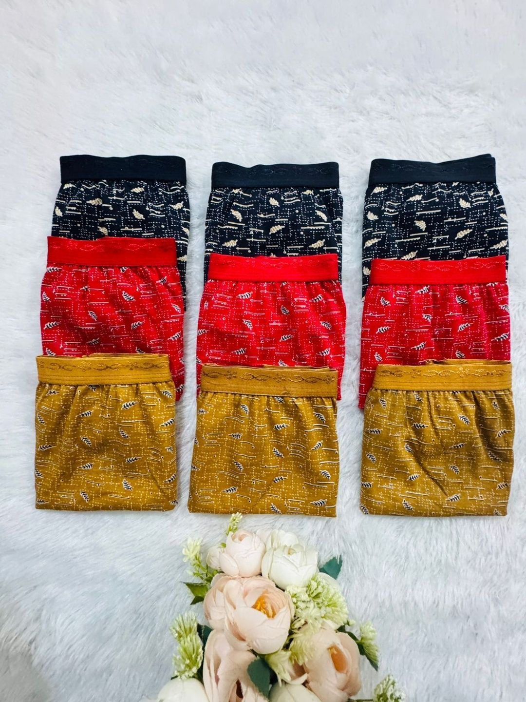 THE TUSHT Women Pack of 9 Printed Basic Briefs-image-41