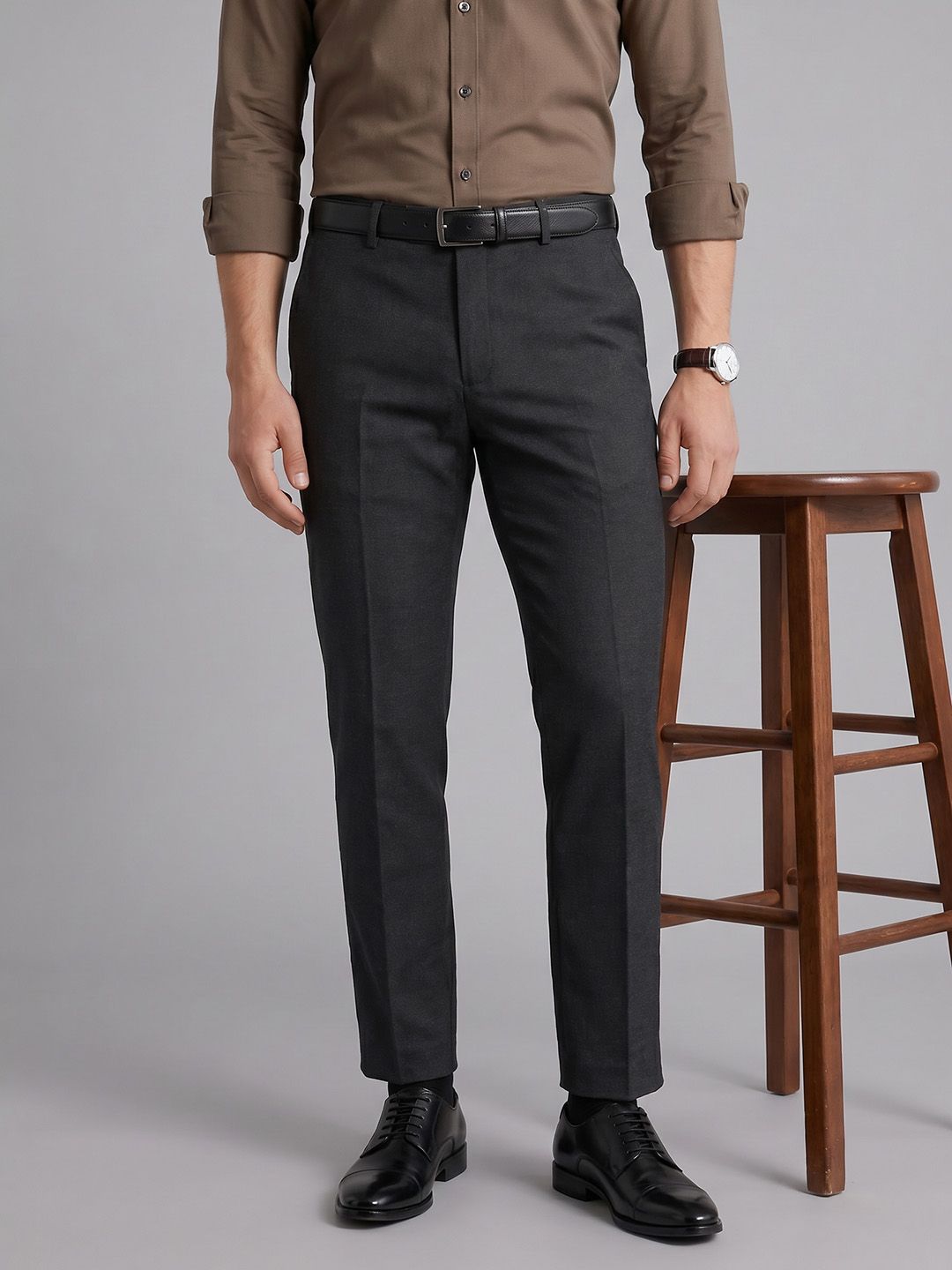 Arrow Men Tapered Fit Formal Trousers-picture-18