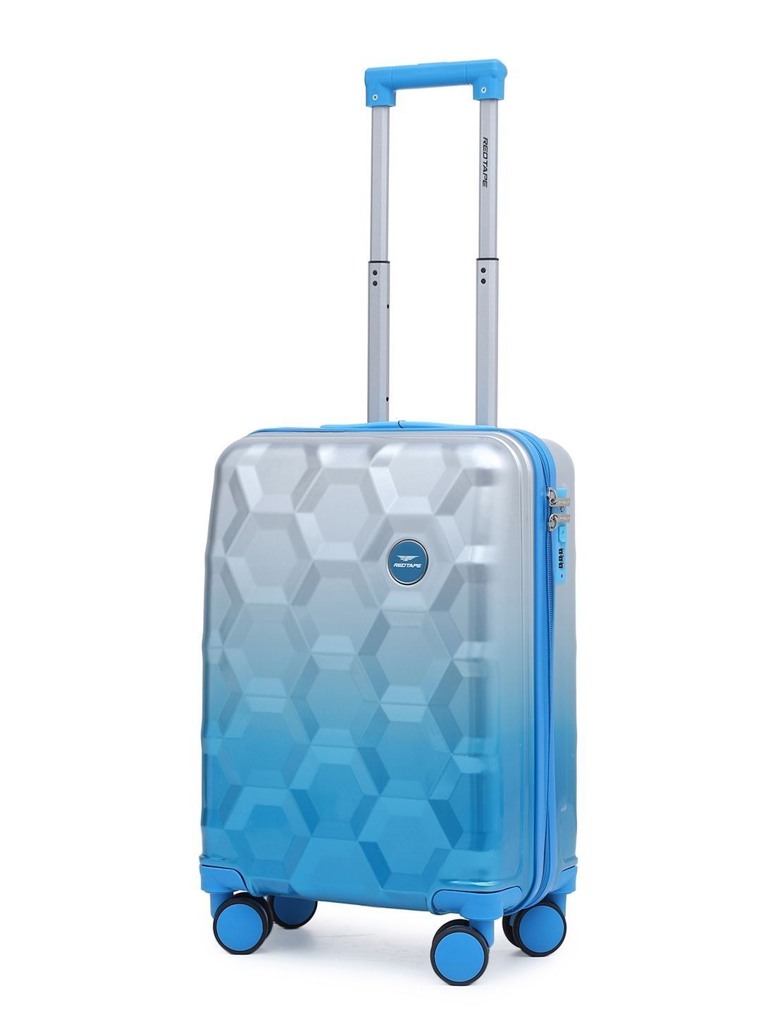 Red Tape Geometric 360-Degree Rotation Non-Padded Trolley Bag-picture-40