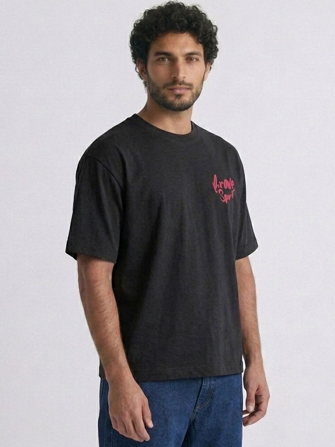 BAESD Men Printed Drop-Shoulder Sleeves T-shirt-picture-58