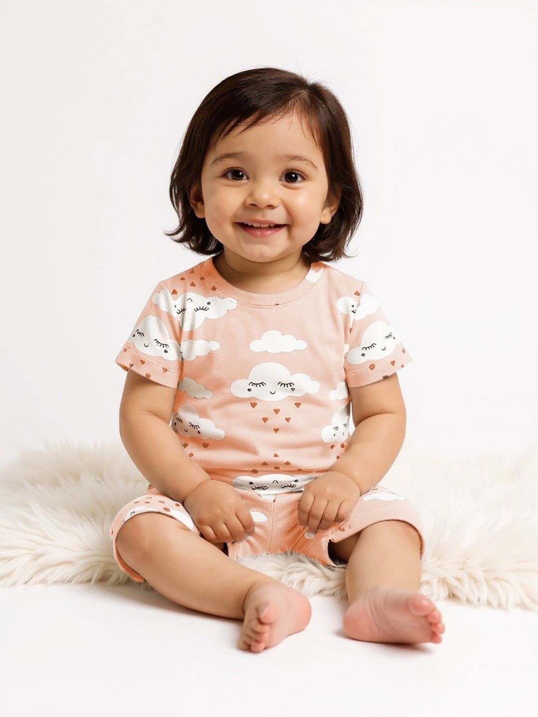 YK X Minute Mirth Infant Girls Printed T-shirt with Shorts-picture-39