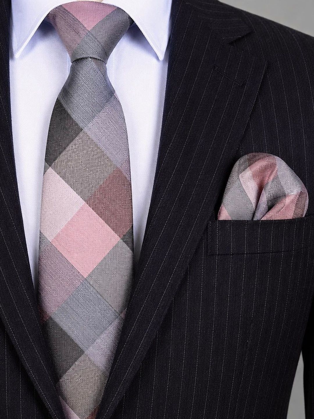 Cazzano Men Checked Skinny Tie-picture-38