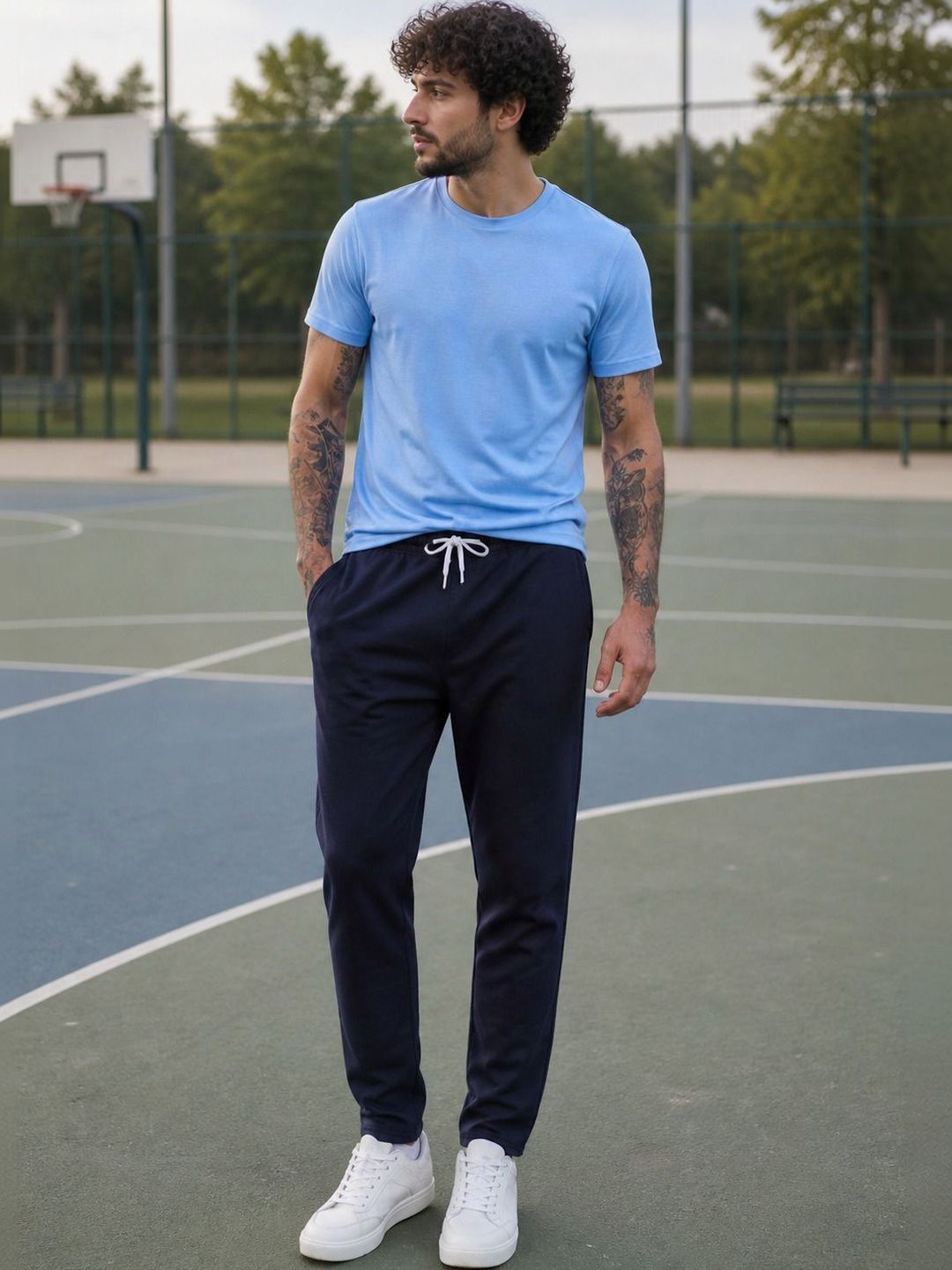 HERE&NOW Men Regular Fit Training Joggers-picture-25