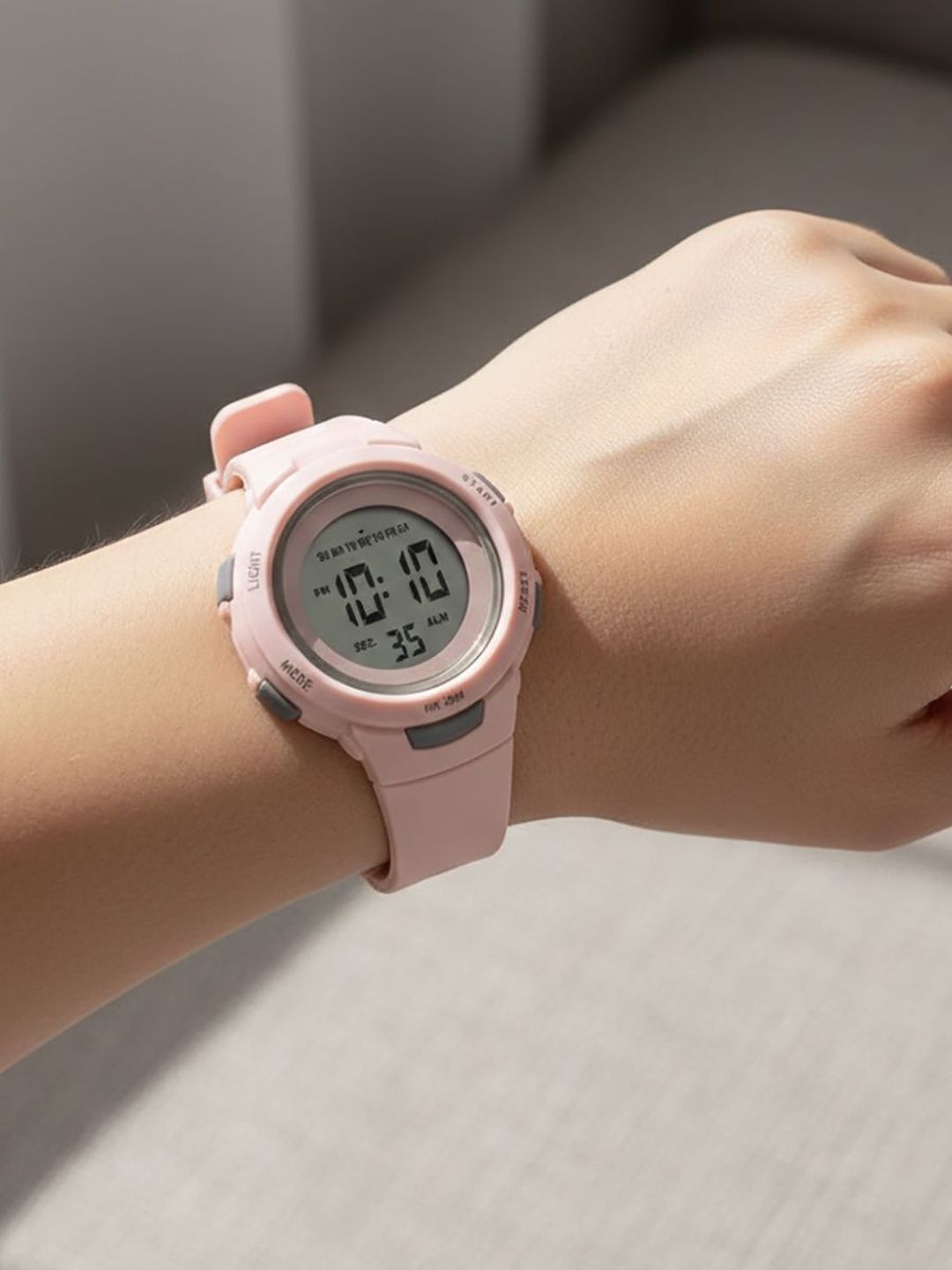 PAPIO Unisex Kids Dial & Straps Digital LED Backlight Watch KD-211 PINK-image-6