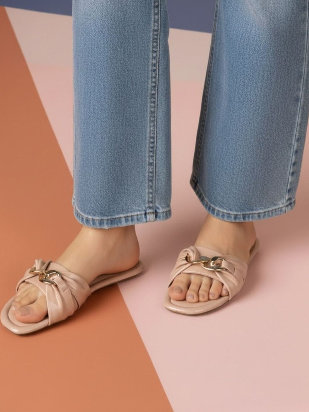 Inc 5 Women Open Toe Flats with Buckles-picture-11