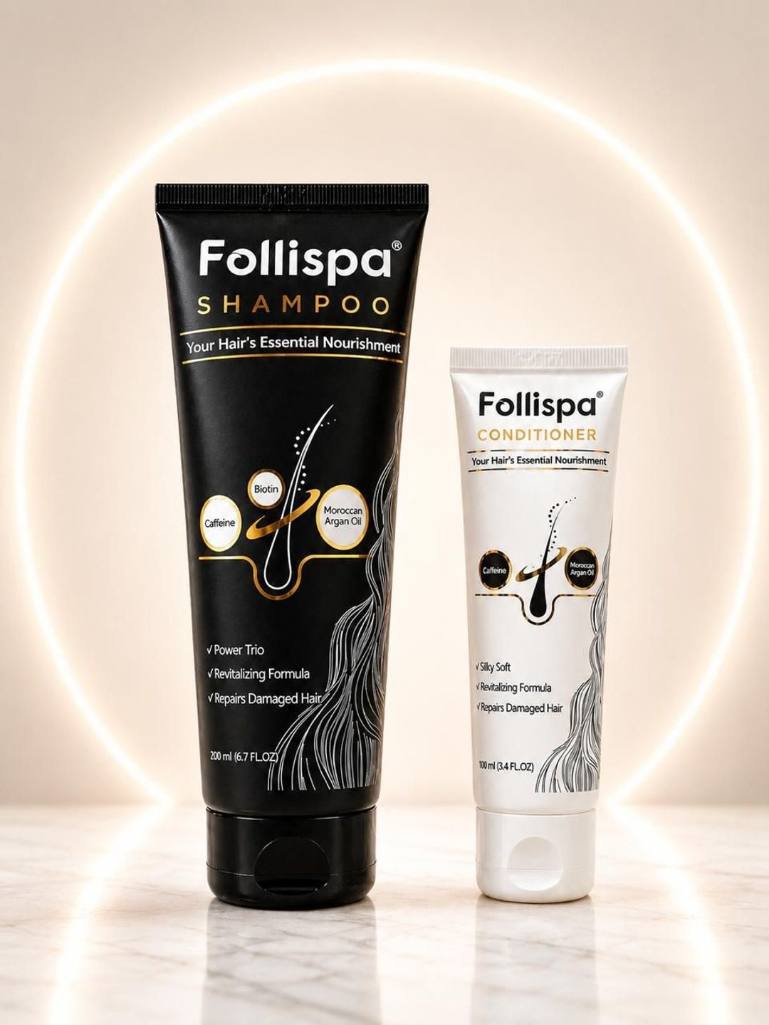 CIRCLE SKINCARE Set Of 2 Follispa Biotin Shampoo - 200 ml & Conditioner - 100 ml-picture-26