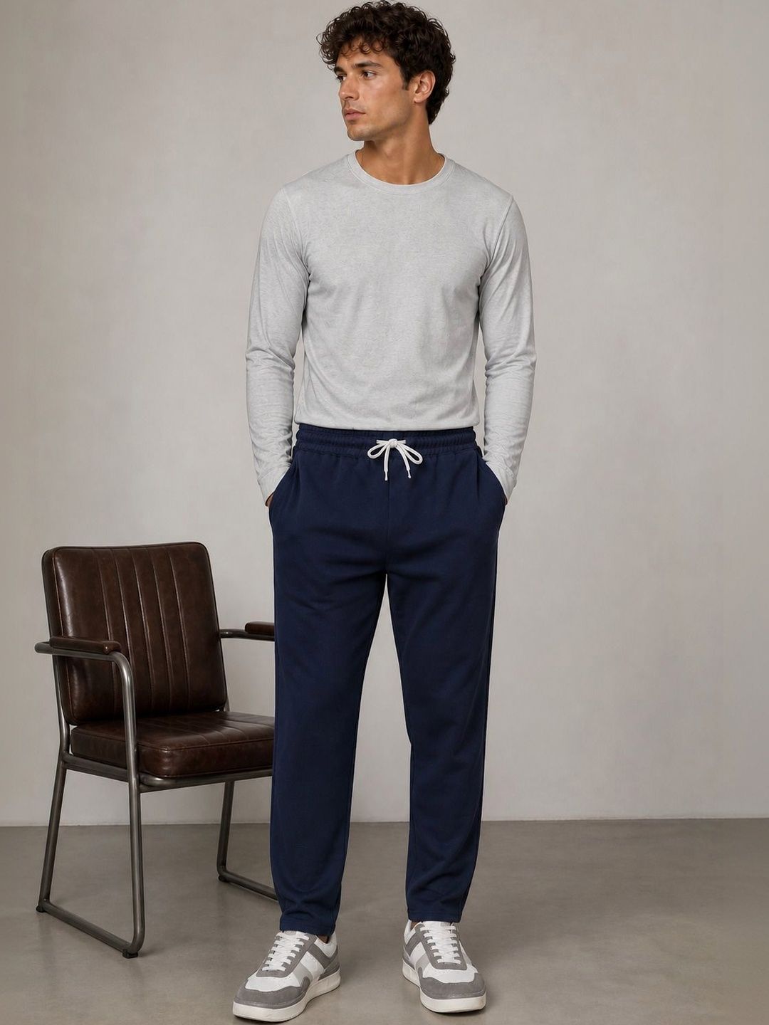 HERE&NOW Men Regular Fit Training Joggers-picture-36