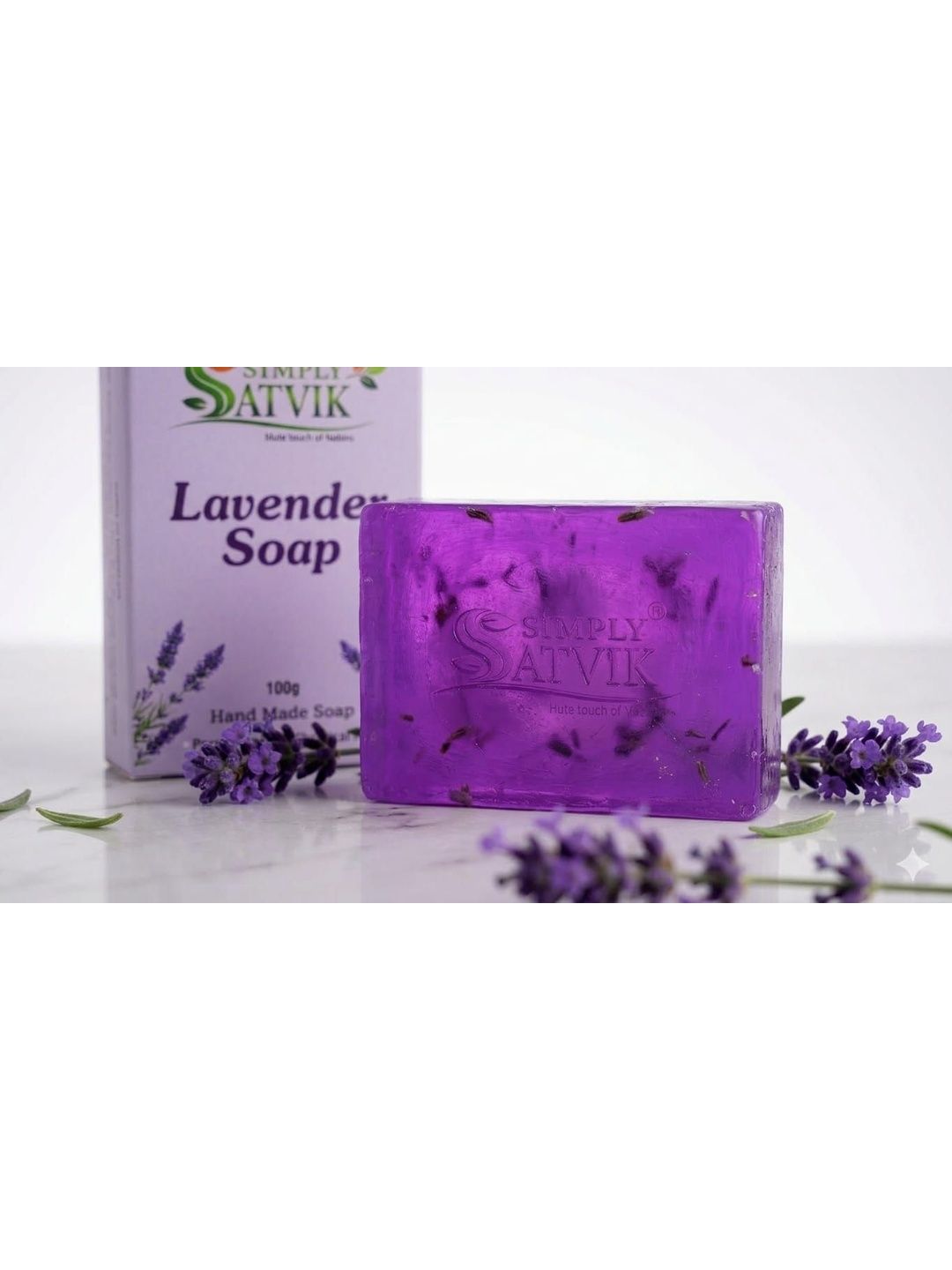 SIMPLY SATVIK Lavender Skin Nourishing Soap - 100 g-picture-57