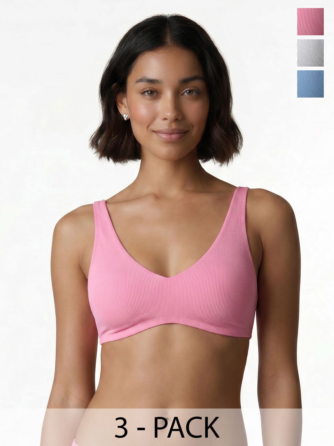NEXT Pack Of 3 Non Padded Bra-picture-22