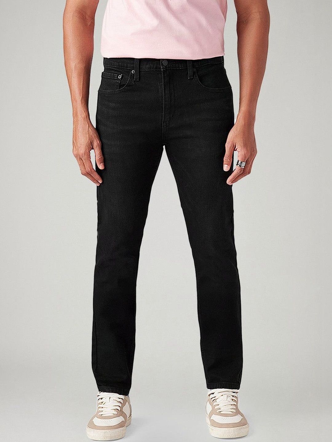 Levis Men's 512 Black Slim Tapered Fit Mid Rise Jeans-picture-10