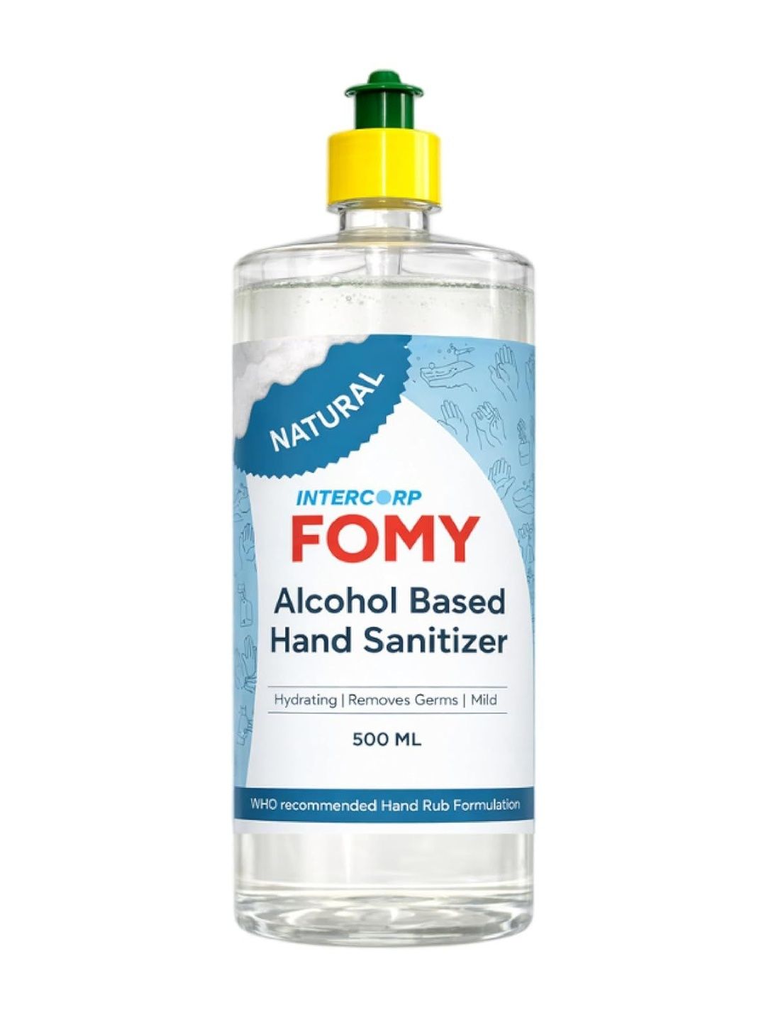 Intercorp Fomy Natural Fragrance Disinfectant Liquid Hand Sanitizer - 500 ml-image-22