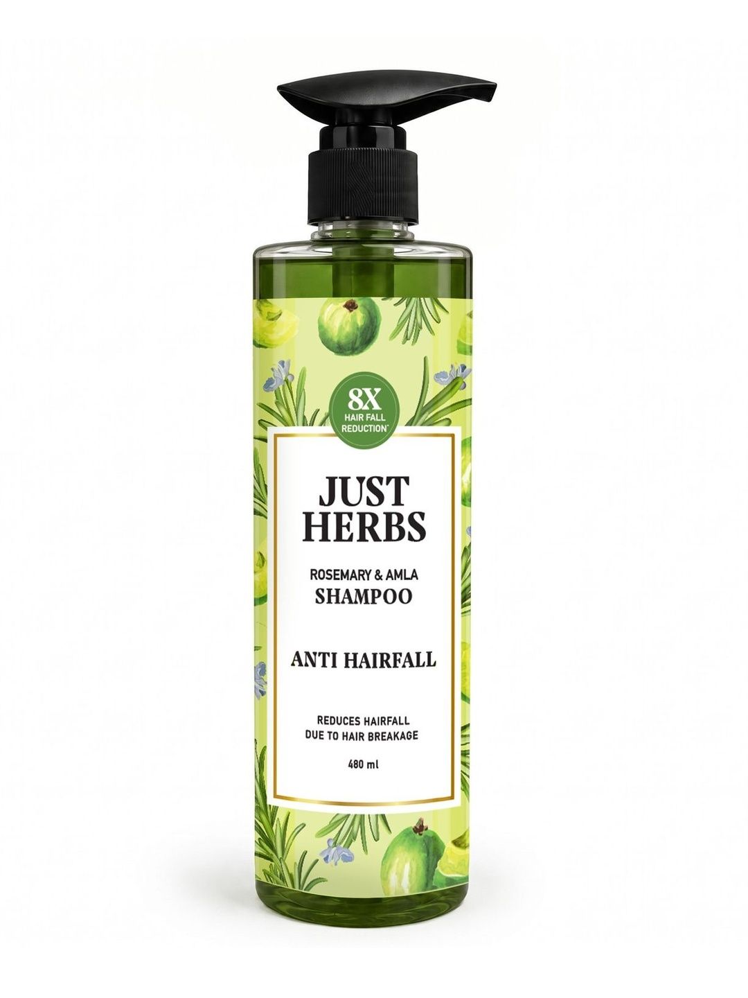 Just Herbs Anti hairfall Rosemary & Amla Shampoo - 480ml-picture-42