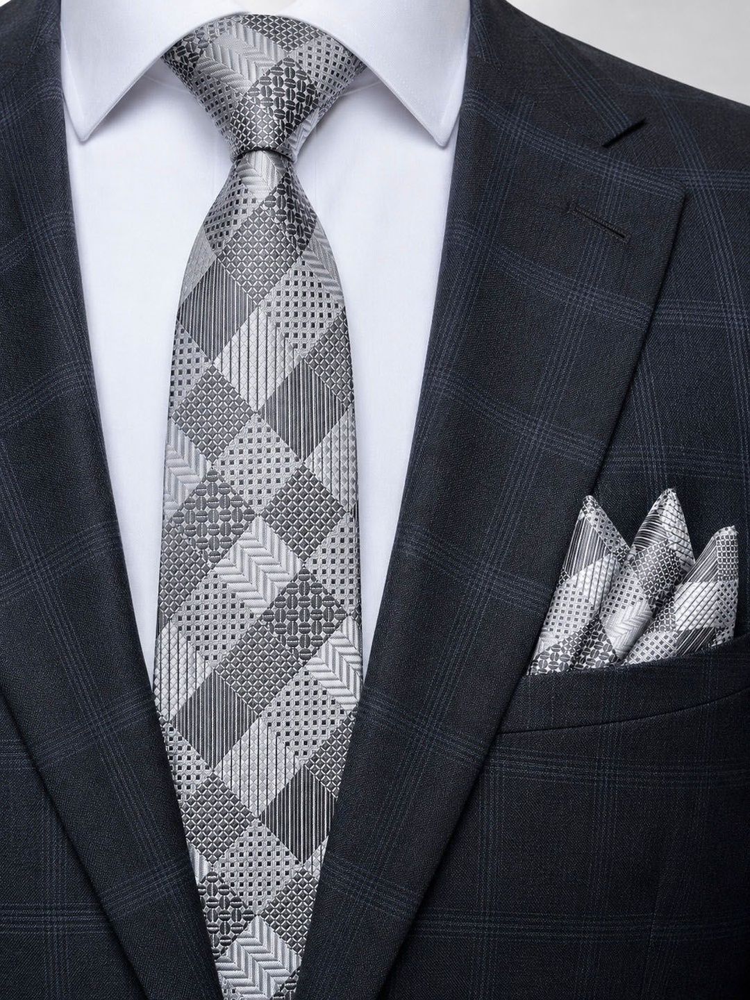 Cazzano Men Checked Skinny Tie-picture-22