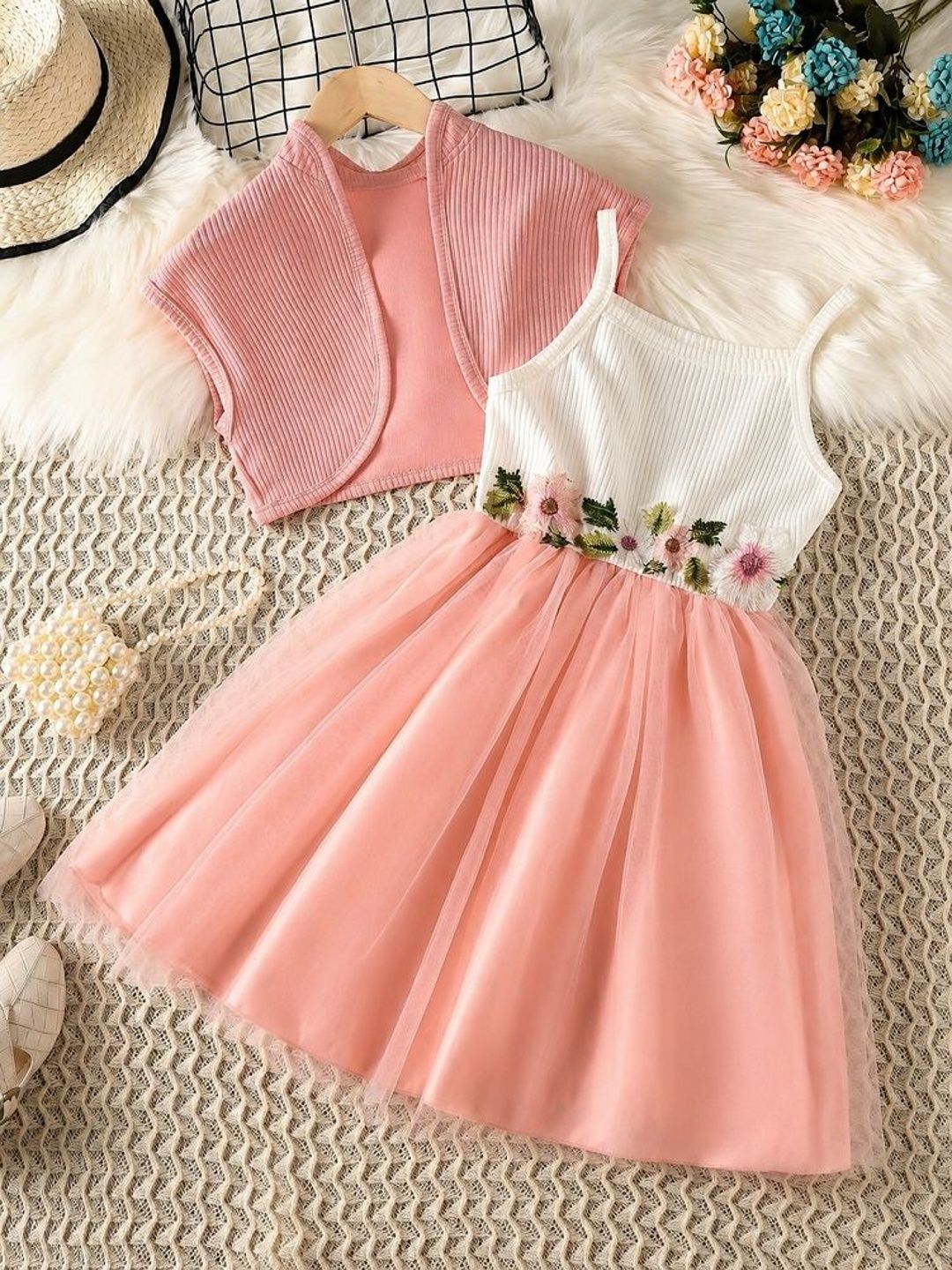 Pamberston Floral Ruffled A-Line Dress-picture-46