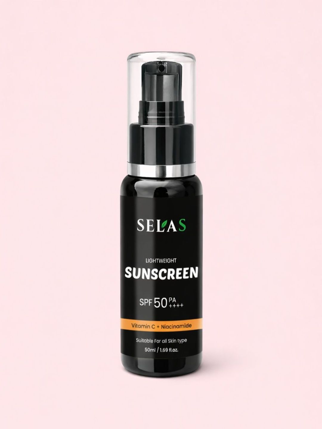SELAS Vitamin C Sunscreen SPF 50 PA++++ - 50 ml-image-37