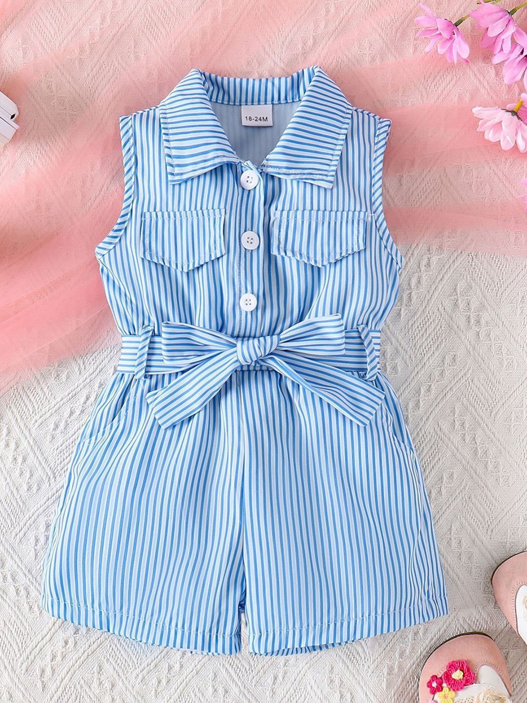 YK Girls Striped Playsuit-picture-40