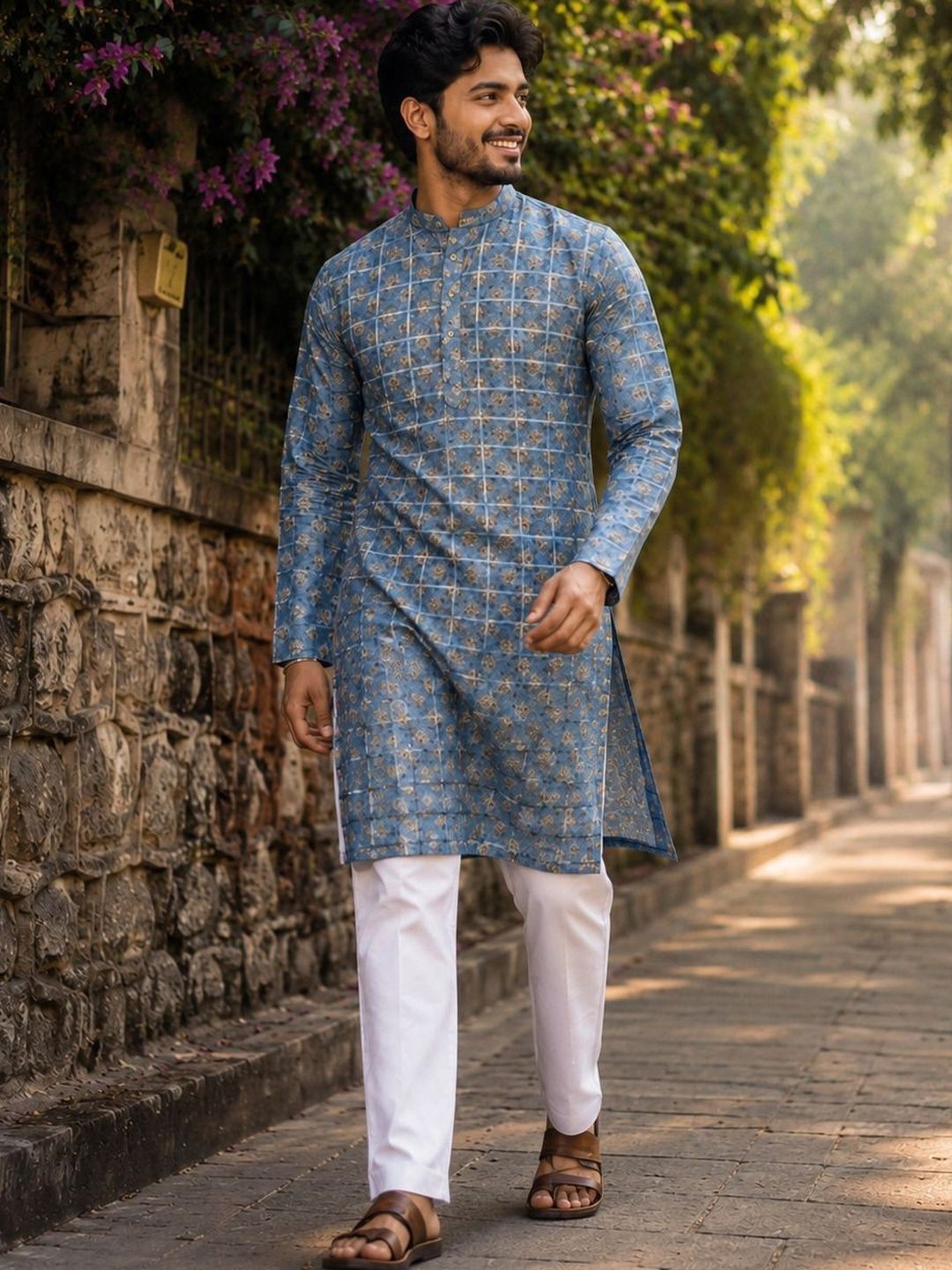 DEVOILER Men Printed Kurta-picture-39
