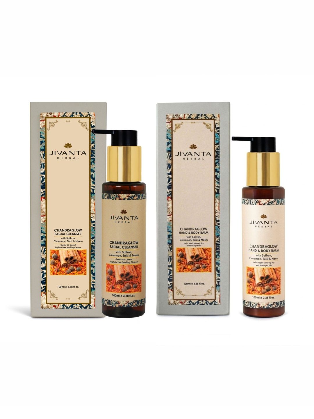 Jivanta Herbal Set Of 2 Facial Cleanser & Body Balm - 100 ml Each-image-34