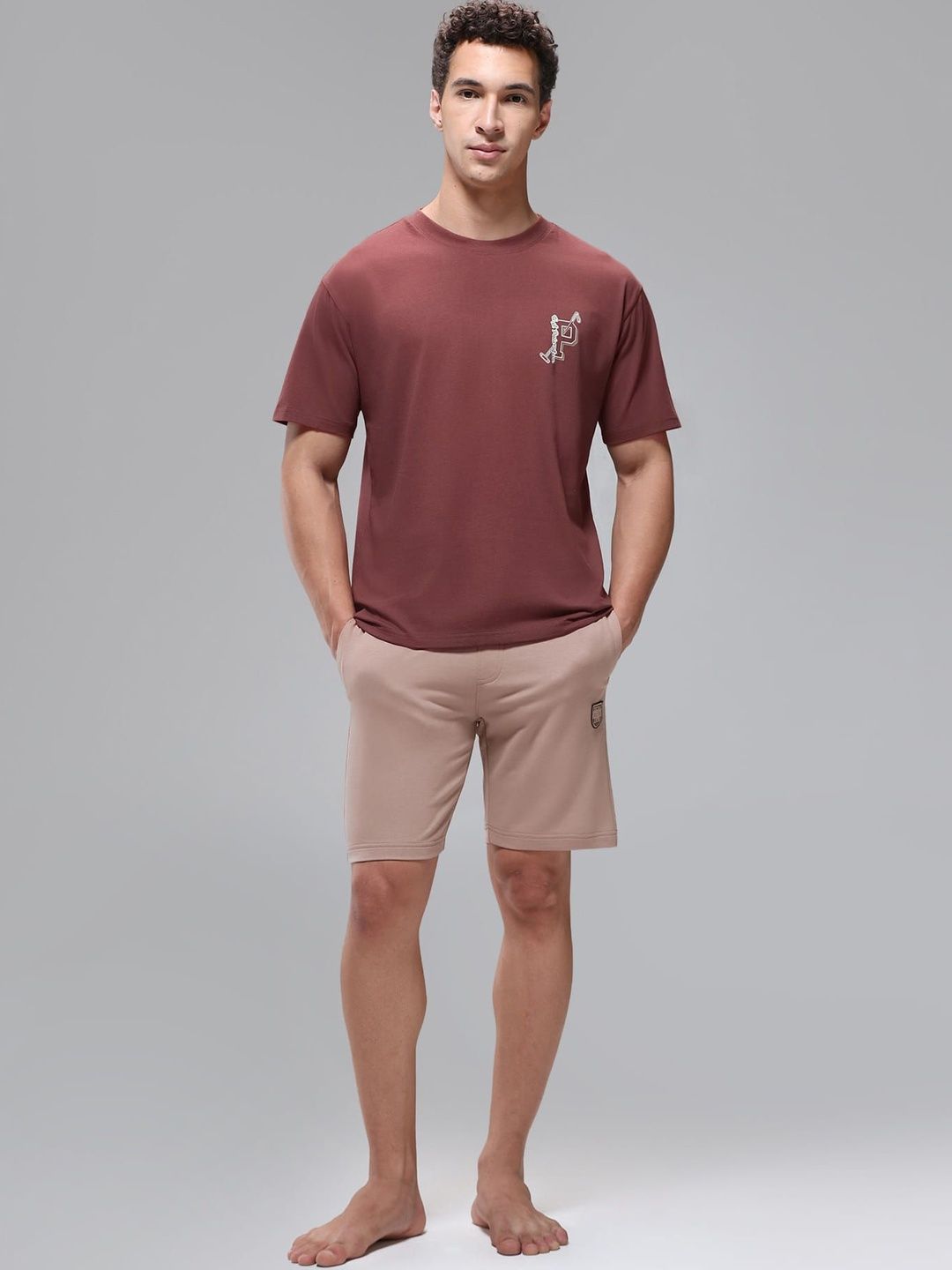 U.S. Polo Assn. Printed Cotton Round Neck Regular Lounge Tshirts-picture-56