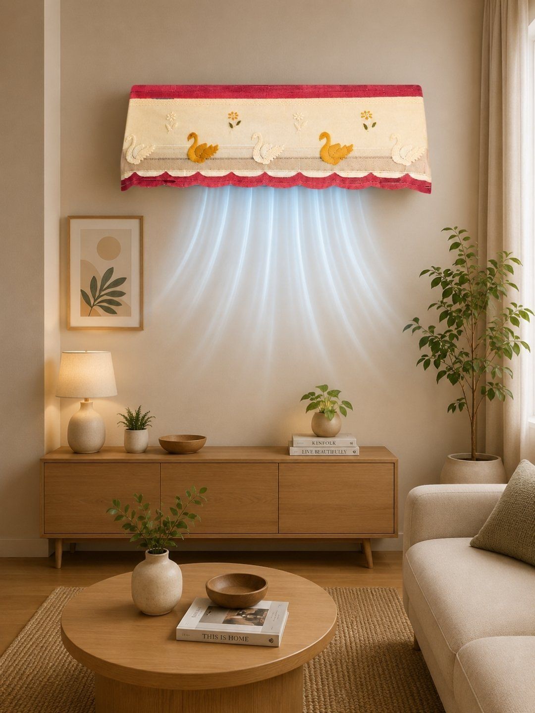 Lala Maneet Cotton Net 1.5 Ton Indoor Split Ac Cover-image-14