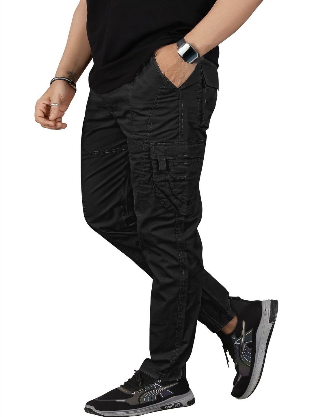 R.Code by The Roadster Life Co. Men Comfort Cargos Trousers-picture-44