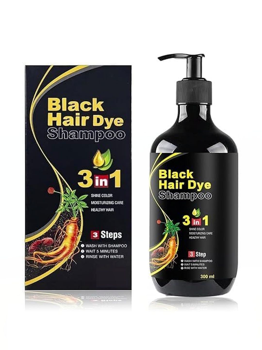 MR.THINDZ 3 In 1 Black Hair Dye Shampoo - 300 ml-picture-54