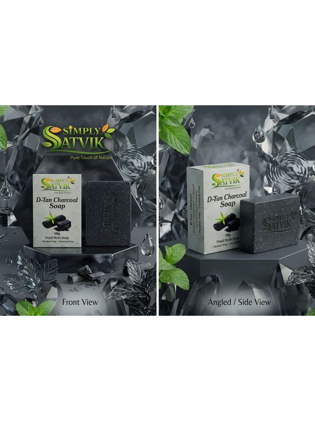 SIMPLY SATVIK Activated Charcoal Skin Nourishing Soap - 100 g-picture-38