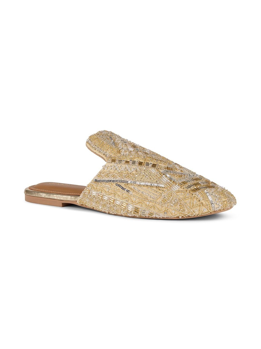 Anaar Women Embellished Party Mules Flats-picture-37