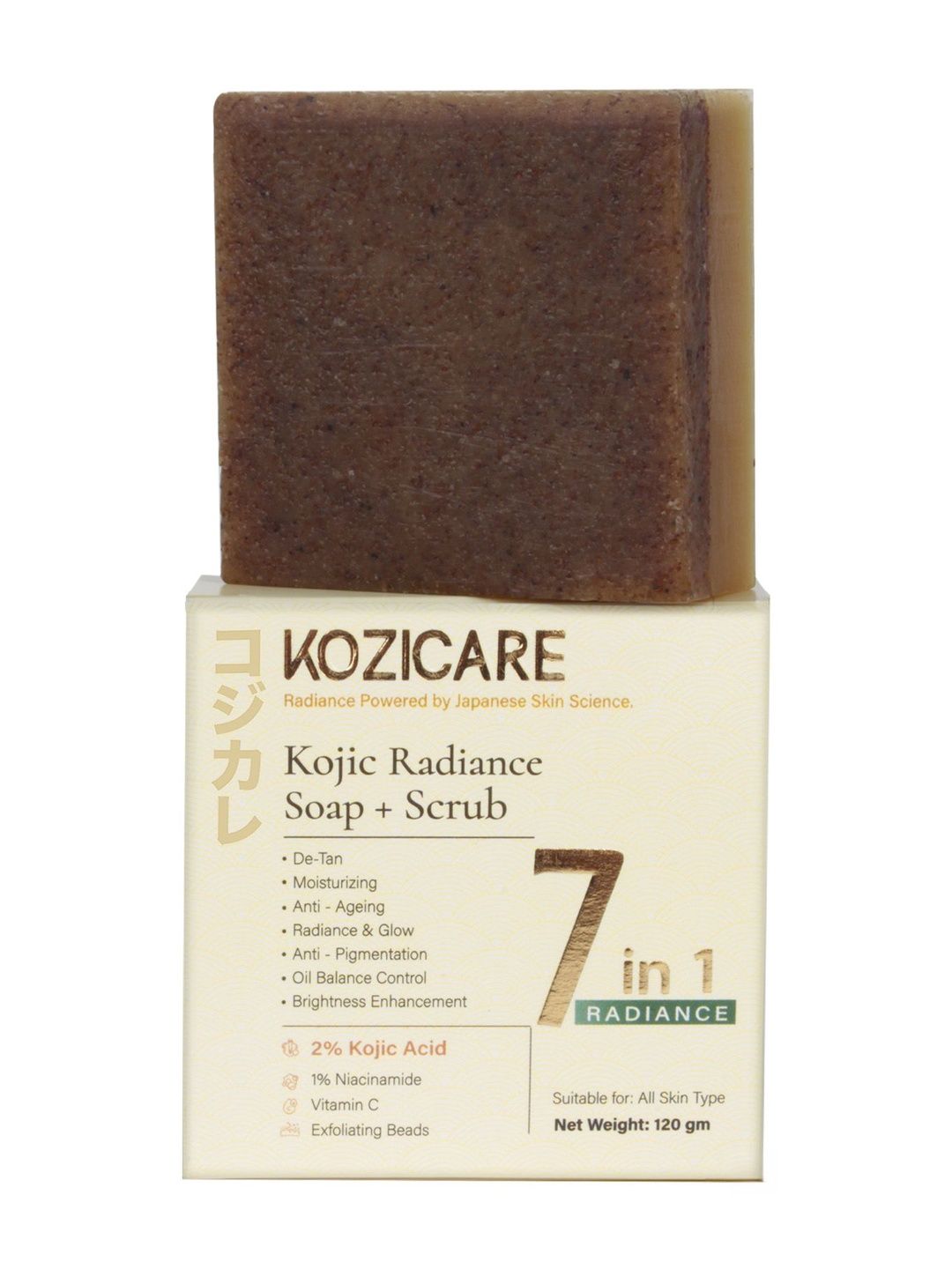 KOZICARE Radiance Soap + Scrub With Kojic Acid - 120 g-picture-36
