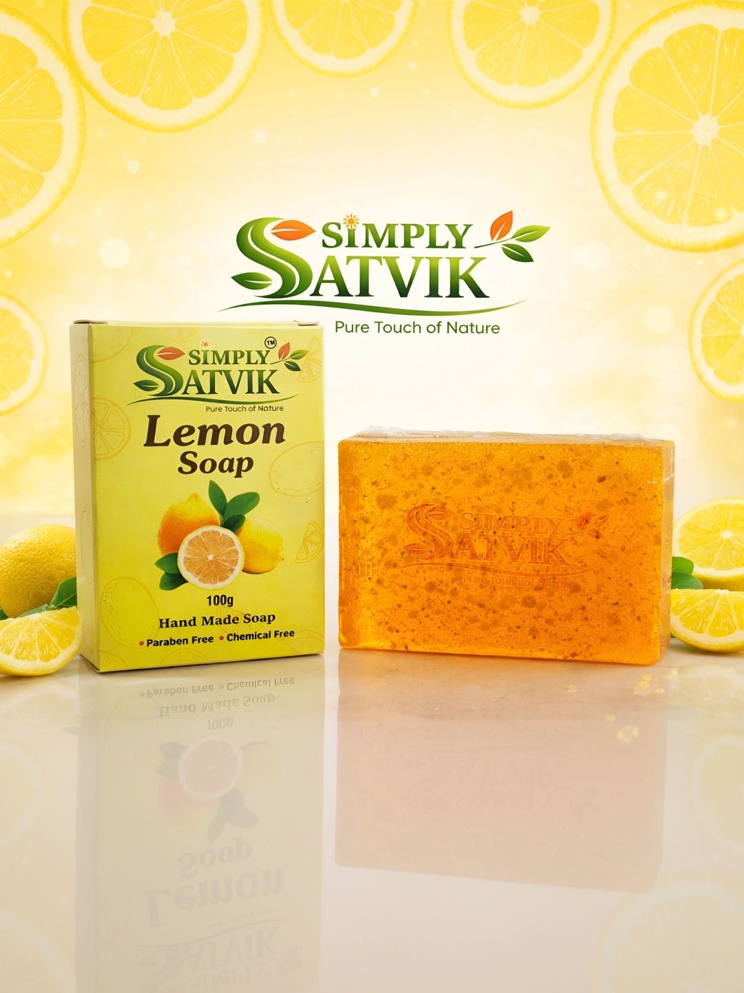 SIMPLY SATVIK Lemon Skin Nourishing Soap - 100 g-picture-45