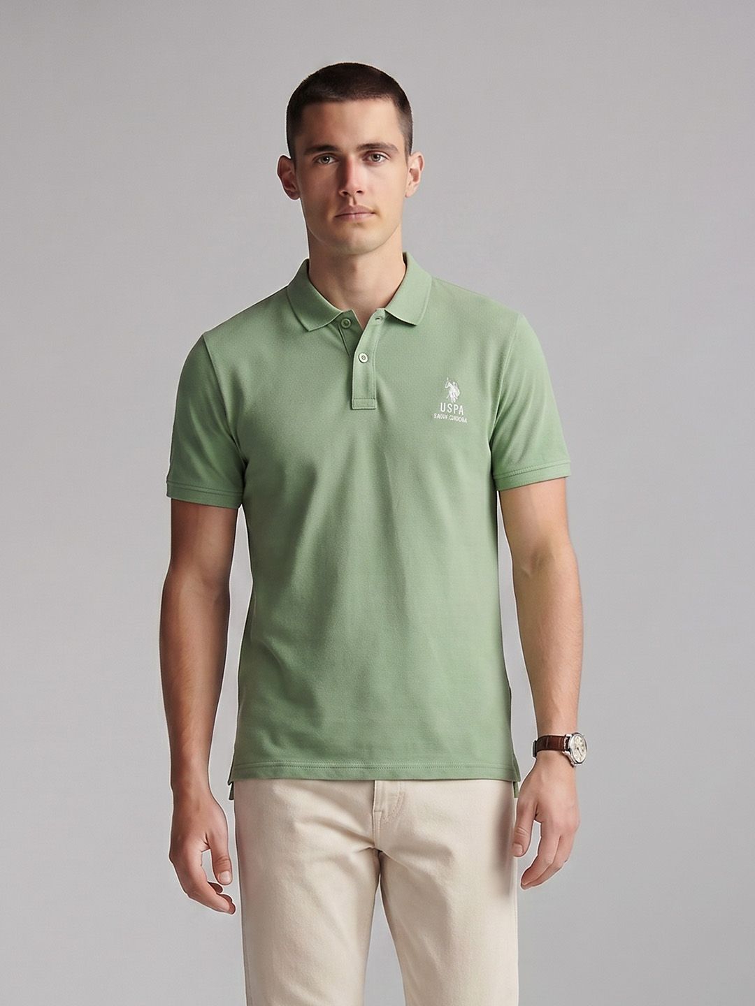U.S. Polo Assn. Denim Co. Polo Collar Slim Fit Pure Cotton T-shirt-picture-13