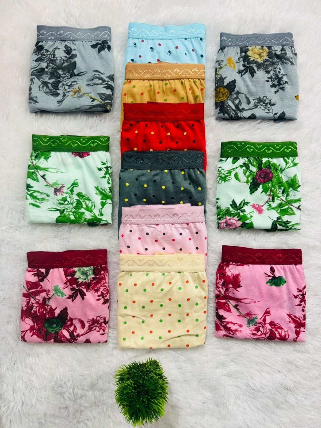 THE TUSHT Women Pack of 12 Printed Basic Briefs-image-28