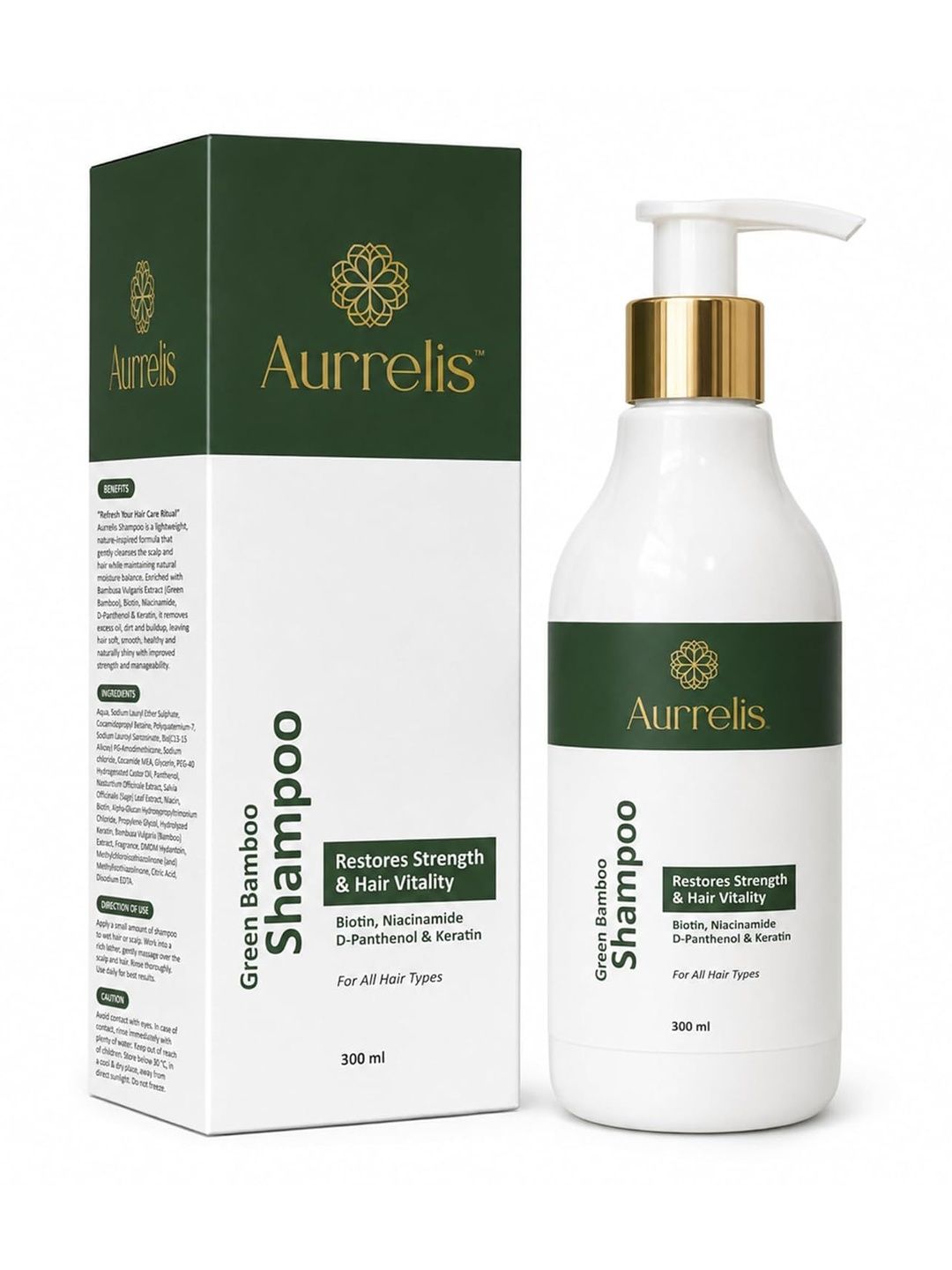 Aurrelis Green Bamboo Strength Shampoo - 300 ml-image-6