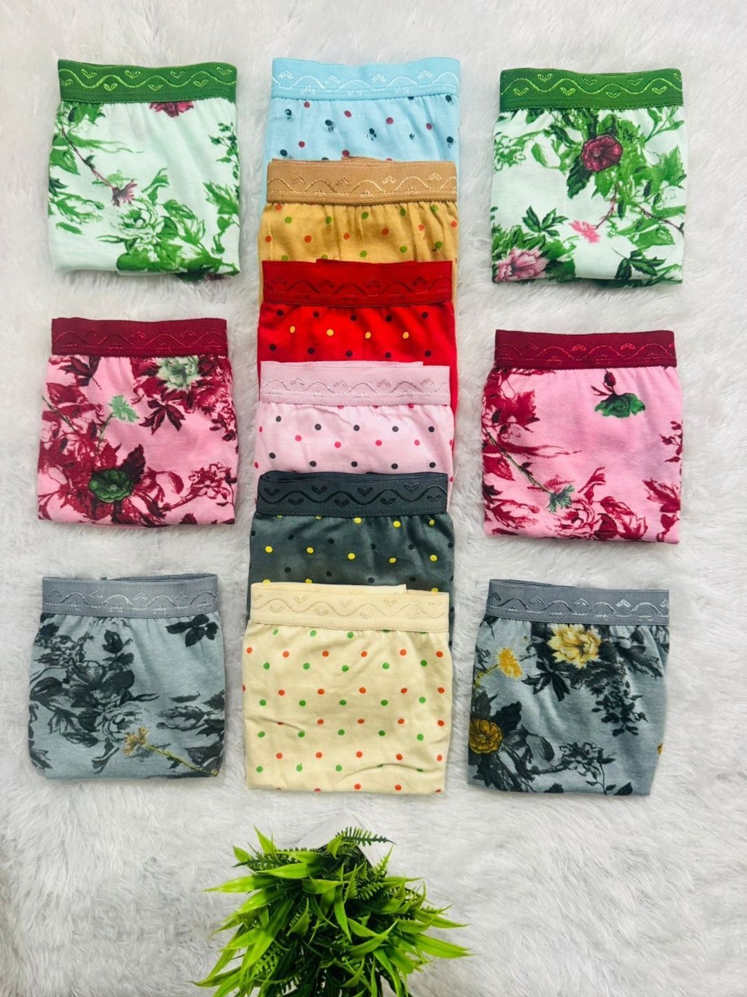 THE TUSHT Women Pack of 12 Printed Basic Briefs-image-49