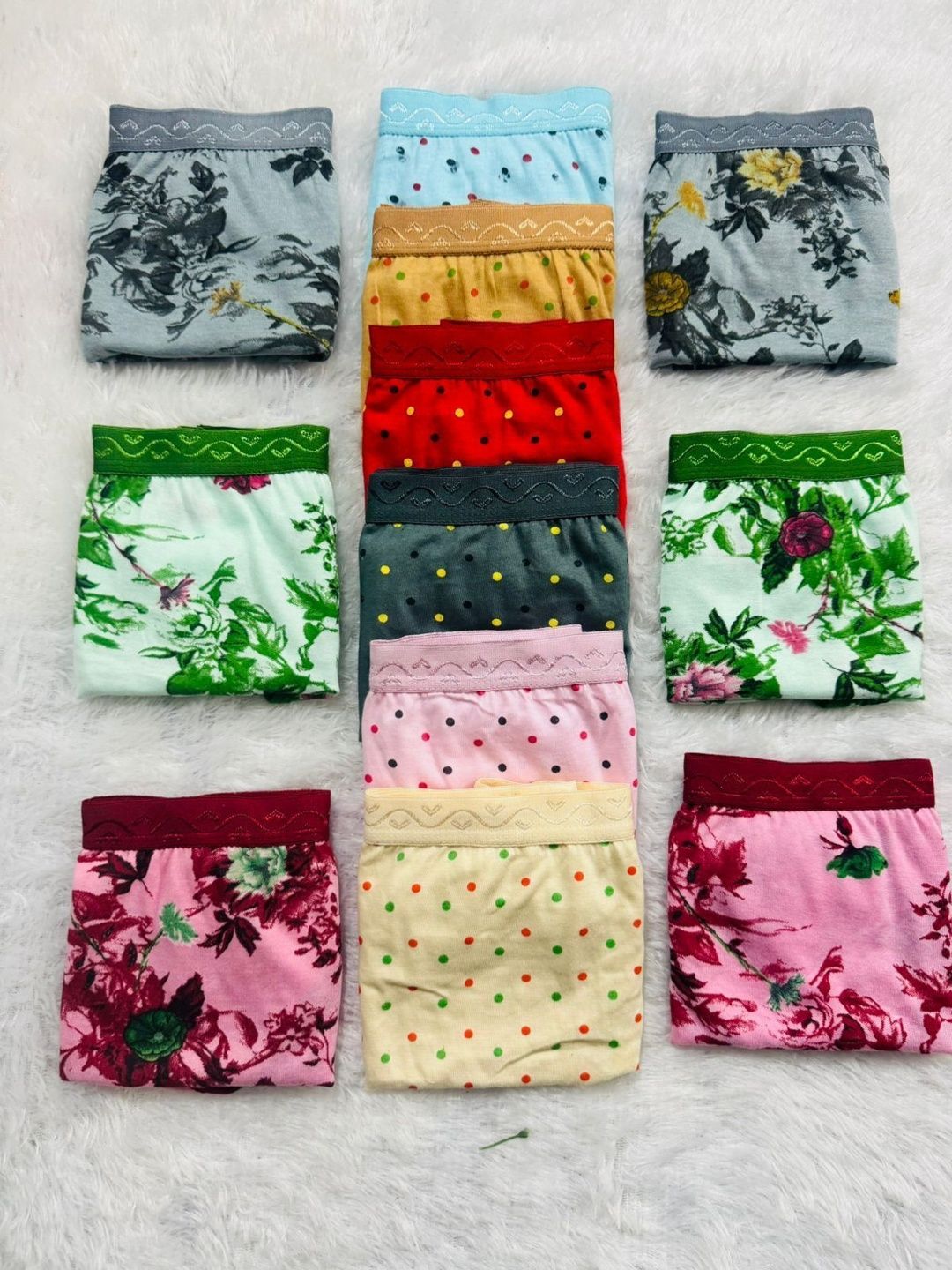 THE TUSHT Women Pack of 12 Printed Basic Briefs-image-48